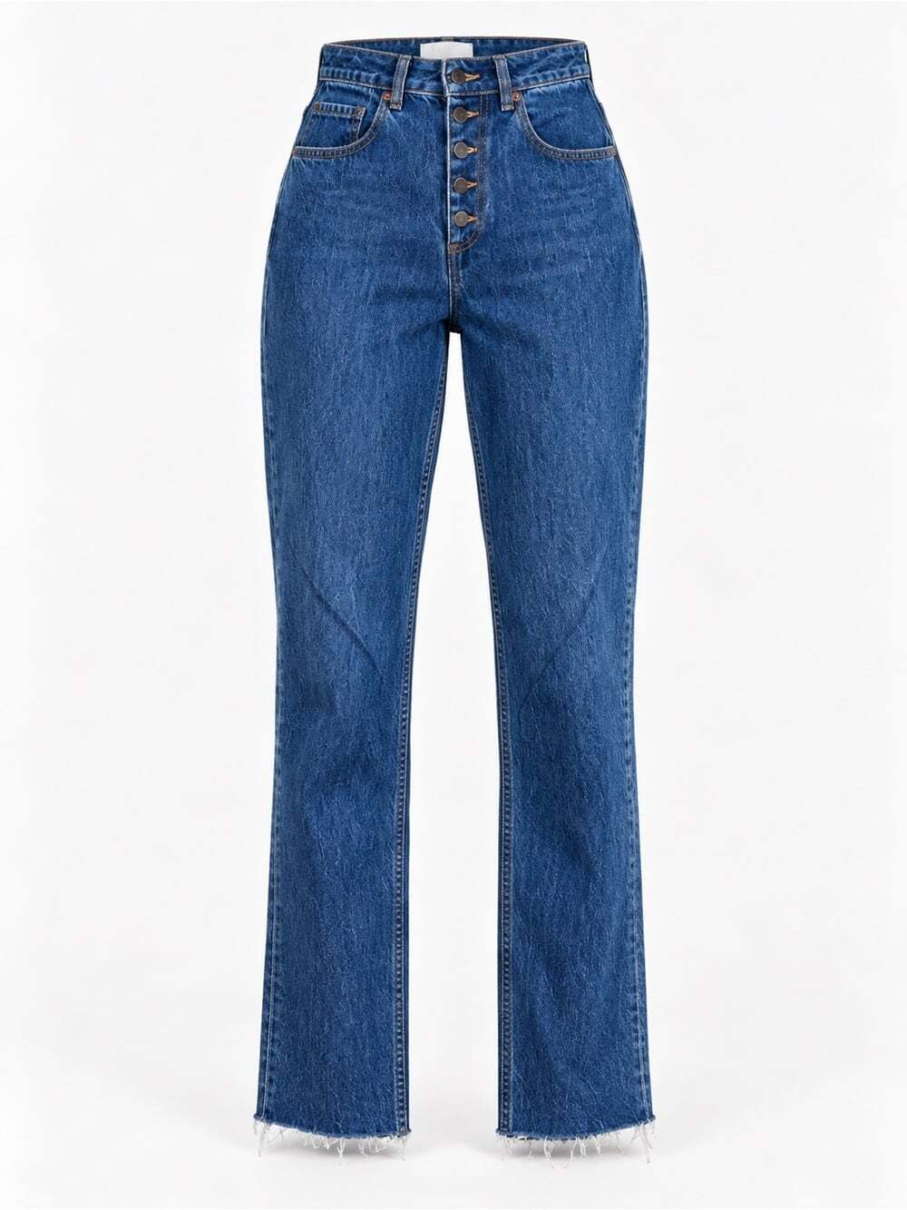 Decade Pamela Jeans Size 25 Dark Wash High Rise Button Fly Tapered Leg Casual